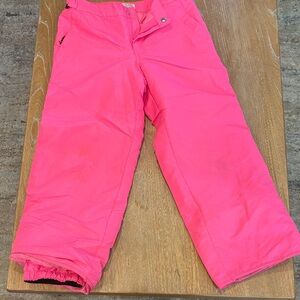 Kids Pink Snow Pants